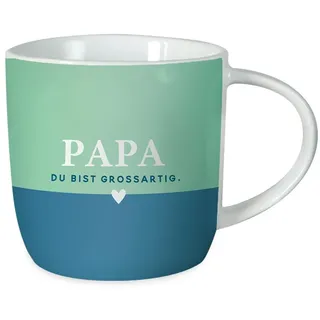Grafik-Werkstatt Kaffeetasse 300 ml - Porzellan - Papa du bist grossartig