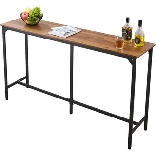 Vevor Bartisch rechteckig 160 x 39,8 x 91,5 cm Hellbraun/Schwarz