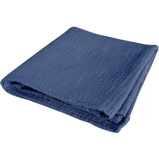Spannbettlaken, 100% Baumwolle, 60 x 120 cm, Dunkelblau