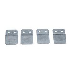 Gabiona 4er-Set Clips für Gabionen-Bank 4,5 cm x 3 cm x 0,15 cm