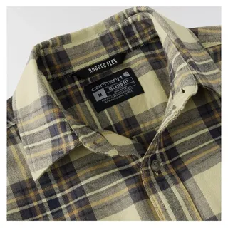 CARHARTT Langarmhemd Kariert Grau/Schwarz S