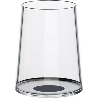 Glas/Weißweinglas 2er-Set "SplitGlass" 280ml, schw - Schwarz