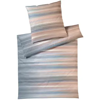 ELEGANTE Mako Jersey Bettwäsche Swoosh Terra Größe 135x200+80x80 + Orange