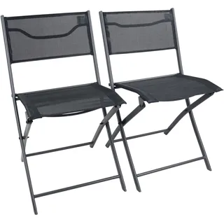 VCM Sumila Gartenstuhl 45 x 46 x 0 cm schwarz 2 St.