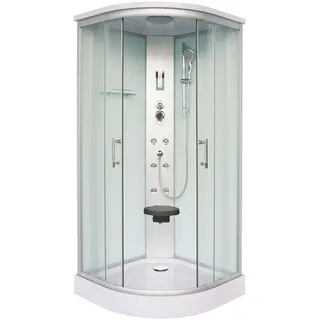 Sanotechnik Komplettdusche »Scala« 1 Stk. tlg. mit Beleuchtung und Sitz, silberfarben