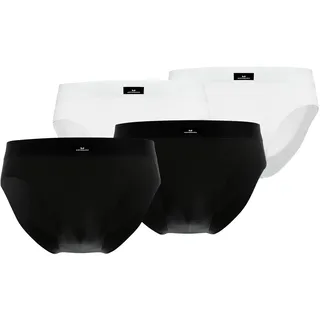 GÖTZBURG Slip »Slip 4er Pack«, schwarz-weiß