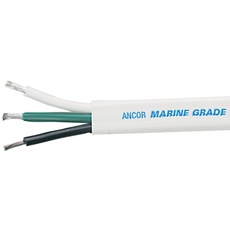 Ancor Other TRIPLEX Cable 12/3AWG (3X3MM2) White, Flat 250FT DAN-681, Multicolor, One Size
