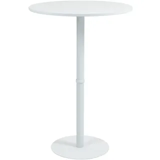 CLP Stehtisch rund 75 cm Holz weiß/weiß , Weiß, Weiß , Metall , 75x110x75 cm , Esszimmer, Esstische, Stehtische