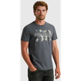 T-Shirt PME LEGEND, Herren, Gr. M, vintage indigo, Jersey, Obermaterial: 100% Baumwolle, bedruckt, regular fit hüftbedeckend, Rundhals, Shirts T-Shirt, mit Logo-Print