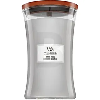 Woodwick Warm Wool Duftkerze 610 g grau