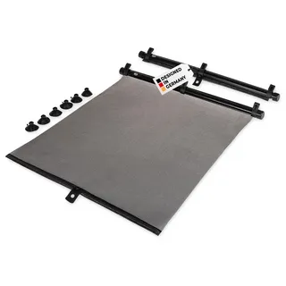 alca® Auto-Sonnenrollos 2 STK. 52x55 cm, mit Einhand-Einrollfunktion | Sonnenrollos mit UV-Schutz, inkl. Saugnäpfe, Sonnenschutz für Babys & Kinder, Pkw & Lkw