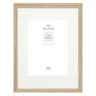 Deknudt S66KH1 Fotorahmen eichenfarbig Passepartout weiß 29.7x42 cm
