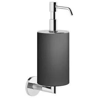 Gessi Anello Seifenspender zur Wandmontage Behälter schwarz matt, 63714707, Farbe: Metall Schwarz gebürstet PVD