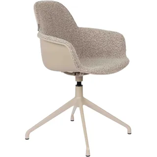 Zuiver Albert Kuip Esszimmerstuhl drehbar Aluminium/Polyester