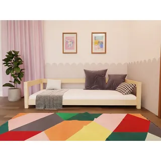 Children's single bed Study 120x190 cm - Natural decor - Beige
