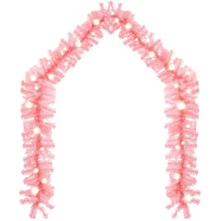 vidaXL Weihnachtsgirlande mit LED 5 m Rosa - Rosa