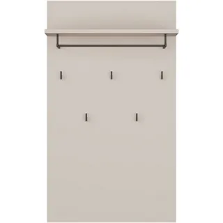 Forte Garderobenpaneel Alice Springs 74 x 127 x 30 cm Kaschmir Beige