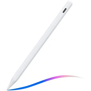 ANYQOO Stylus Pencil für iPad A16 11-6, Air 7-3 M2/M3, Pro M4/M2 (11/12,9/13 Zoll), Mini 5/6/7 A17 Pro Weiß