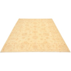 morgenland Wollteppich »Farahan Teppich handgeknüpft beige«, rechteckig, beige