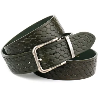 Ledergürtel ANTHONI CROWN, Damen, Gr. 100, grün, Rindsleder, Gürtel Ledergürtel