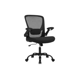 SONGMICS Bürostuhl, OBN37BKV1 Stoff schwarz, Gestell schwarz