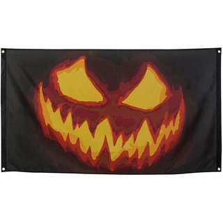 Boland 72301 - Fahne Gruseliger Kürbis, Kostüm-Accessoire, Halloween-Accessoire