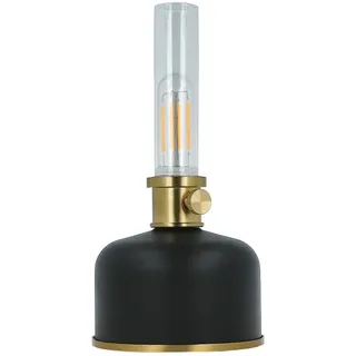 Dekorative Retro-LED-Öllampe, Nachttischlampe, kabellos, warmweißes Licht, Schwarz FLR-35 Forever Light - Schwarz
