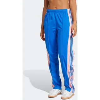 Sporthose ADIDAS ORIGINALS "ADIBREAK", Damen, Gr. M, N-Gr, blau (blau, semi pink spark, normal, gr.), Obermaterial: 100% Polyester, Hosen Sporthose, lockerer Schnitt, mit Seitentaschen, aus weichem Trikotmaterial