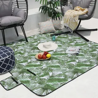 RED DECO Mehrzweck-Decke, wasserdicht, faltbar, für Picknick, Camping, Strand, Kongo, 200 x 200 cm