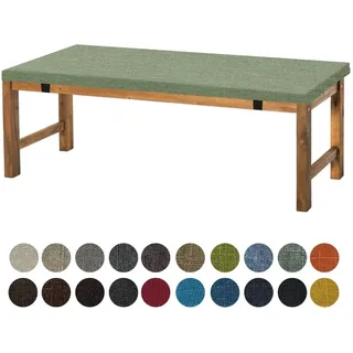 Aselbia Bankauflage Sitzkissen 80X40X5CM,Waschbare Rutschfestes Bankkissen Sitzauflage Bequeme Bankpolster für Bank, Fensterbank, Gartenmöbel, Terrasse, Drinnen,Achat Grün