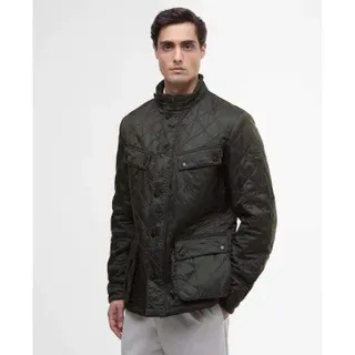 Barbour Internacional für Herren. MQU0365 Dunkelbraune grüne Ariel-Jacke (XL), Lässig, Polyester