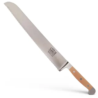 franz gã1⁄4de GÜDE Solingen - Brotmesser 32 cm, Birnenholz, ALPHA BIRNE, Doppelkropf, Handmade Germany