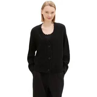 Tom Tailor V Neck Strickjacke Deep Black XL
