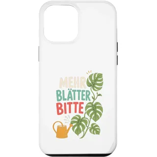 Hülle für iPhone 12 Pro Max Monstera Deliciosa I Tropische Zimmerpflanze Topf Zucht