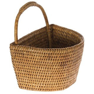 KOUBOO La Jolla Rattan Wall Basket, Small, Honey Brown, Wicker