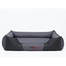 Bild XXL LPRSZC4 Dog Bed Premium XXL 110X90 cm Grey with Black Front, XXL, Gray, 5.8 kg