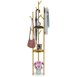 unho Garderobenständer Marmor Optik Gold