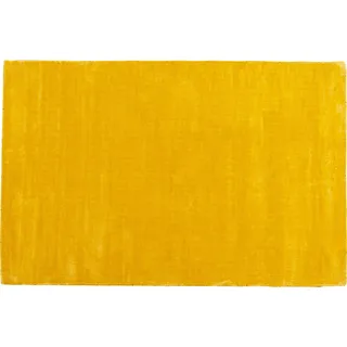 Kare Design Teppich Cosy, Gelb, 240x170cm, Läufer, Vorleger, Rechteckig, Baumwolle, Einfarbig, Wohnzimmer