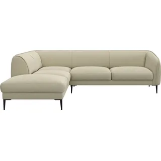 flexlux Ecksofa Belle Designsofa, L-Form, B/T 268/209 cm, Skandinavisches Design, In hochwertiger Verarbeitung beige|braun