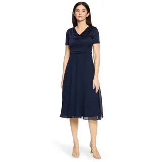 Vera Mont Cocktailkleid Glitzer-Look Blau 44
