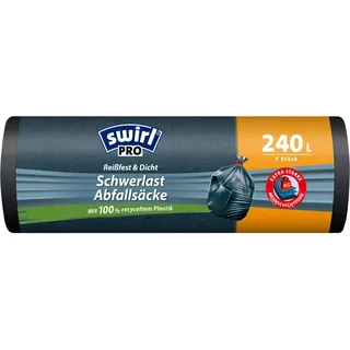 Swirl Schwerlast, Abfallsack, Schwarz