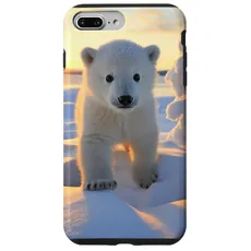 Hülle für iPhone 7 Plus/8 Plus Eisbär, arktischer Nordpol, Alaska-Schnee, niedliche Eisbären