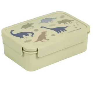 ALLC Kinder Bento Lunchbox Brotdose 14x21 cm(Dinosaurier Grün)