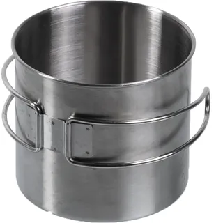Mil-Tec Edelstahl Kompakt, Becher - Silber - 600 ml