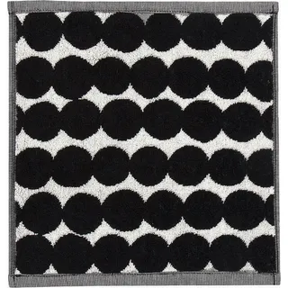 Marimekko Seiftuch "RÄSYMATTO" 100% Baumwolle, weich, 30 x 30 cm, weiß,schwarz