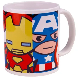 DC Universe Marvel Kawaii Avengers 11oz/315ml Kaffeetassen, Mehrfarbig, 7.9x11x9.3 cm