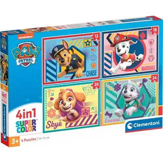 Supercolor 4 in 1 - Paw Patrol, Puzzle