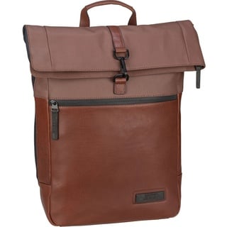 JOST Rolltop Rucksack Malmö Backpack Courier Rucksäcke Hellbraun Herren