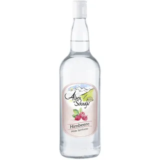Alpenschnaps Steinbeisser Himbeere (1 L) – Milder, aromatischer Himbeerschnaps – Obstschnaps mit Rezeptur aus dem Alpenland – Schnaps für den Genuss nach dem Essen – 35 % Vol.