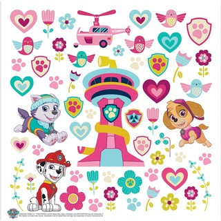 Paw Patrol Kinderzimmer Wandstickers, Wandtattoo junge deko von AG Design 30 x 30 cm | ADKS 3840